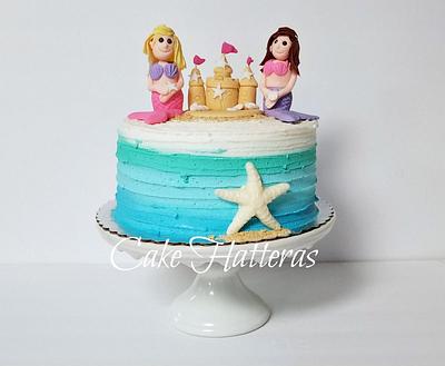 Mermaid Twins - Cake by Donna Tokazowski- Cake Hatteras, Martinsburg WV