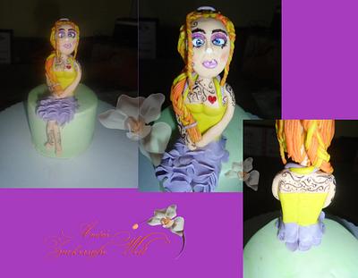 A little Tatoo Girl - Cake by Anita