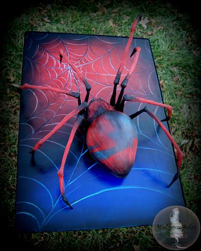 3D Spider Cake - Cake by Tonya Alvey - MadHouse Bakes