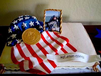 Deployment Flag Cake - Cake by Cakeicer (Shirley)