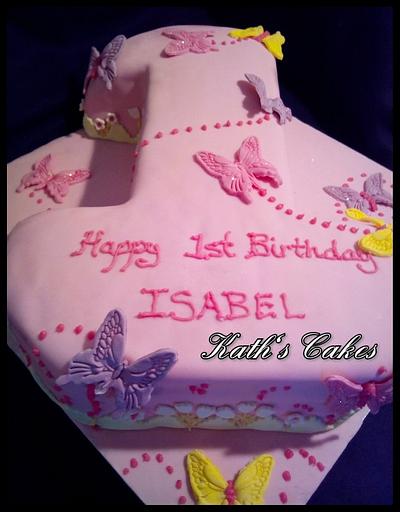 Isabel is 1 - Cake by Cakemummy