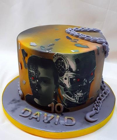  terminator versus David - Cake by Kaliss