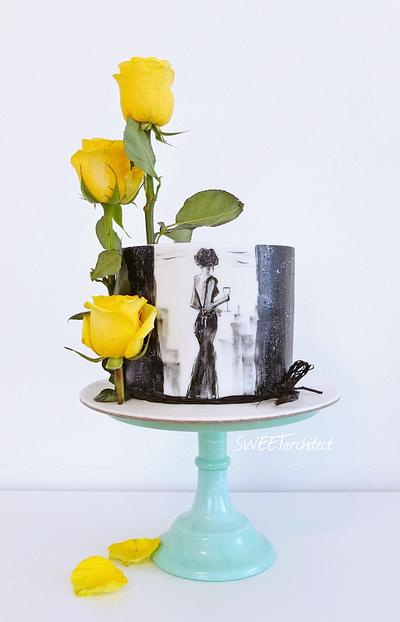Handpainted cake - Cake by SWEET architect