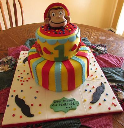 Curious George Cinco DeMayo  - Cake by Laura 