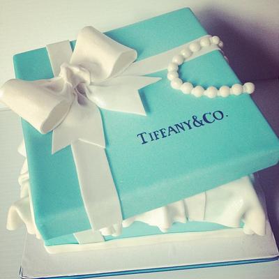 Tiffany Gift Box Cake - Cake by Esther Williams