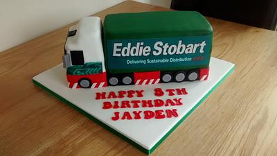 Eddie Stobart Lorry x - Cake by Kerri's Cakes
