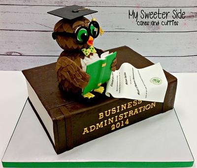 Wise Owl - Cake by Pam from My Sweeter Side