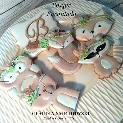 Forest animals Cookies - Cake by Claudia Smichowski