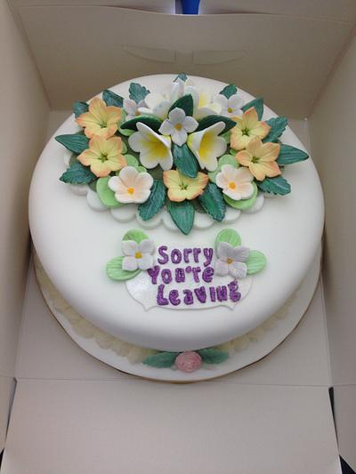 Lindas leaving cake - Cake by SueAnne