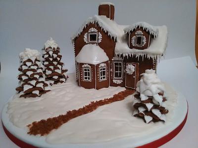 Gingerbread house - Cake by cakedeluxebysusy