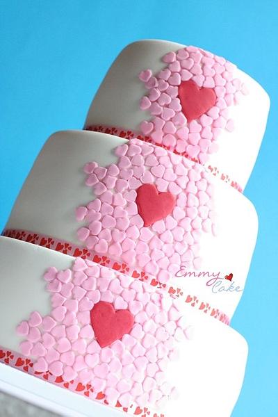 Lots of heart cake - Cake by Emmy 