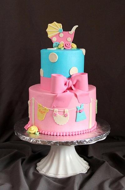 Janelle's Shower - Cake by SweetdesignsbyJesica
