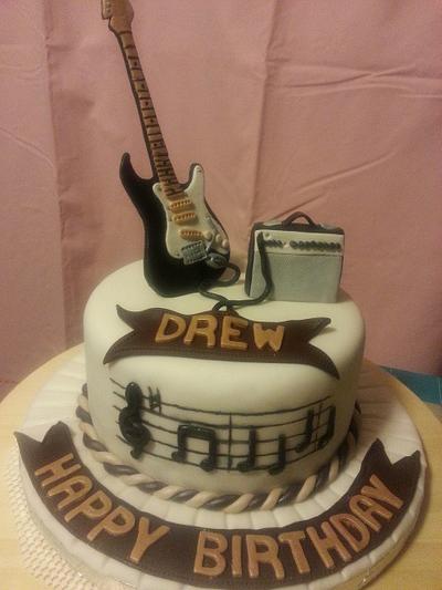 Guitar cake for my son-in-law - Cake by srkcakelady