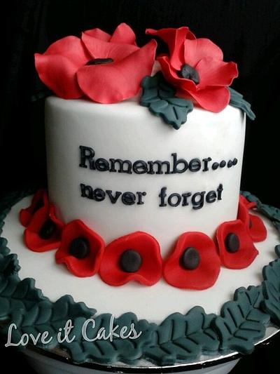 rememberance 2014 - Cake by Love it cakes