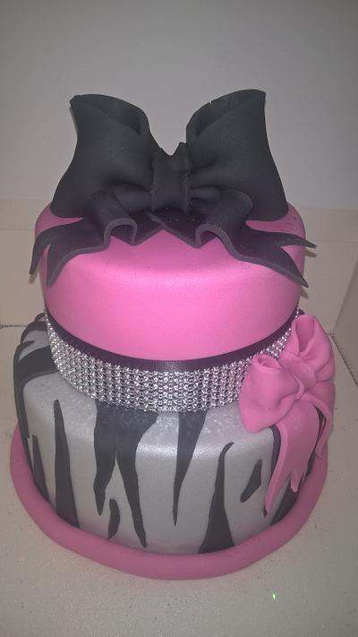 zebra print cake - Cake by Louise's  kitchen (Louise gibson)