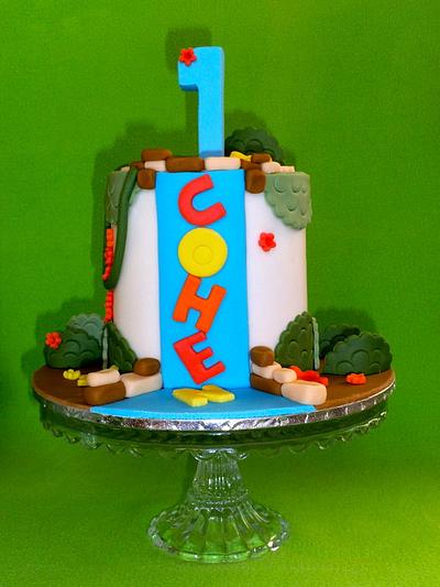 1st Birthday smash cake - Cake by RED POLKA DOT DESIGNS (was GMSSC)