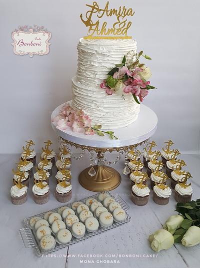 Engagement  cake - Cake by mona ghobara/Bonboni Cake