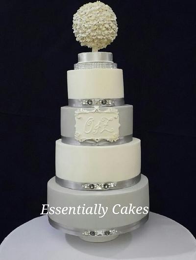Grey Elegance - Cake by Essentially Cakes