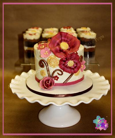 Burgandy Love - Cake by Ambria's