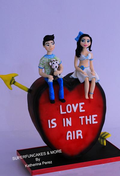 Valentine's Day Collaboration - Do you like me? - Cake by Super Fun Cakes & More (Katherina Perez)