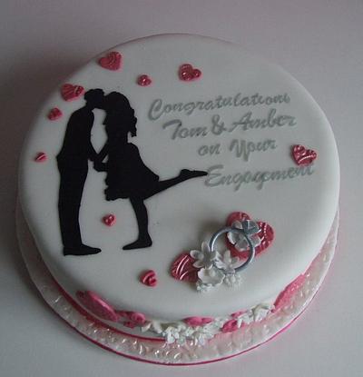 Engagement cake - Cake by Amanda Watson