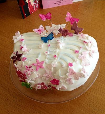 Butterfly cake.  - Cake by Tanya Morris