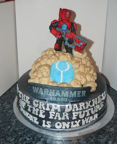 Warhammer 40,000 TAU cake  - Cake by Krazy Kupcakes 
