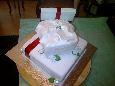 Engagement cake of my daugter's  friend - Cake by twiseasnice