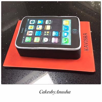 I phone birthday cake - Cake by CakesbyAnusha