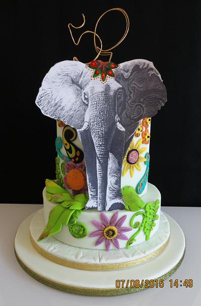 Celebration Cake - Elephant - Cake by K’nash cakes