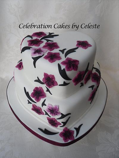 Japanese blossom wedding cake  - Cake by Celebration Cakes by Celeste