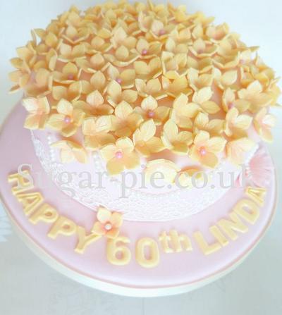 floral, pearl & lace cake - Cake by Sugar-pie