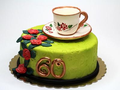 Birthday Cake with Cup - Cake by Beatrice Maria