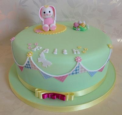 Faiths first birthday  - Cake by sarah