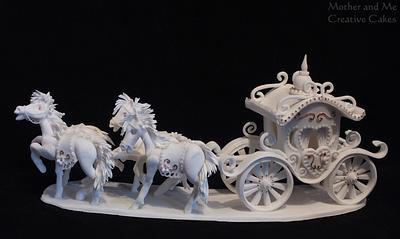 Our take on Fairytale Carriage and Horses (from Tutorial Yener's Way) - Cake by Mother and Me Creative Cakes