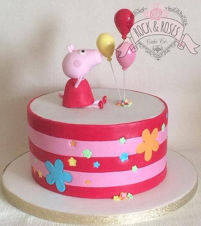Peppa pig  - Cake by Rock and Roses cake co. 