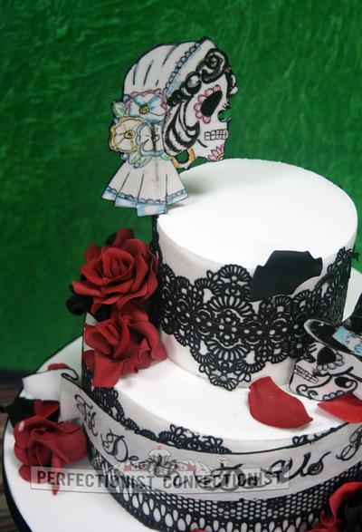 Marta and Damien - Til Death Do Us Part - Cake by Niamh Geraghty, Perfectionist Confectionist