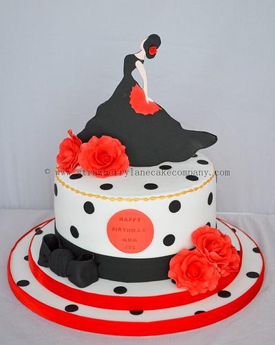 Flamenco Dancer Cake - Cake by Strawberry Lane Cake Company