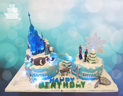 Elsa's Crystal Castle Cake - Cake by Rose Dream Cakes