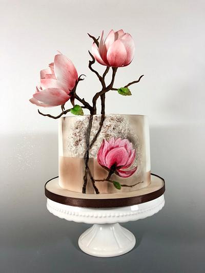 Magnolia cake - Cake by tomima