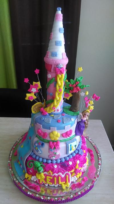 tangled cake - Cake by JackyGD
