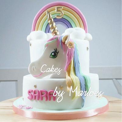 Unicorn  - Cake by Cakesbymarloes