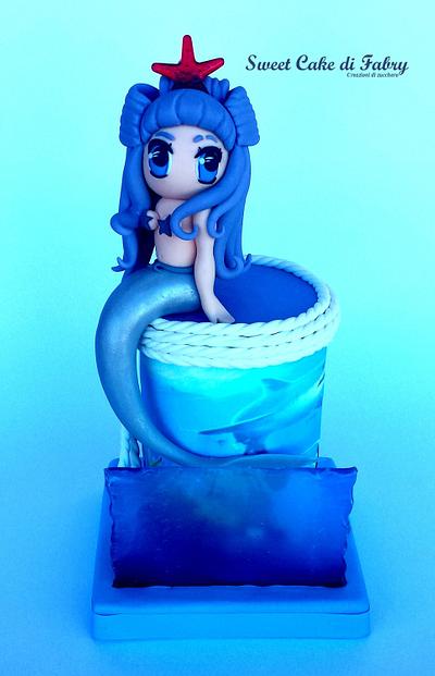 Chibi Mermaid "Dark Version" - Cake by Sweet Cake di Fabry