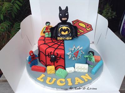 Superheroes Lego - Cake by Sweet Lakes Cakes