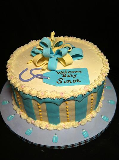 Baby Shower Ribbon Cake - Cake by HOPE