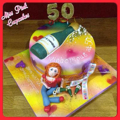 50th Birthday cake - Cake by Rachel Bosley 