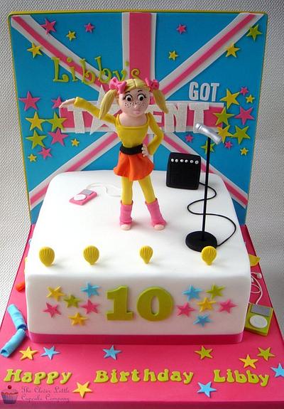 Britain's Got Talent Cake (in neons!) - Cake by Amanda’s Little Cake Boutique