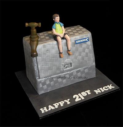 Tradie Plumber Tool Box Cake - Cake by Custom Cake Designs