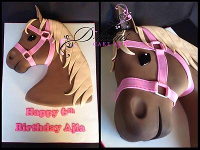 Pony Head Cake - Cake by D-licious Cake Art