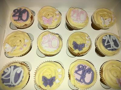 Pretties for a 40th - Cake by Cakes galore at 24